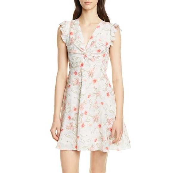 226080 Flutter Sleeve Boho Dress: Mint Meadow Patchwork